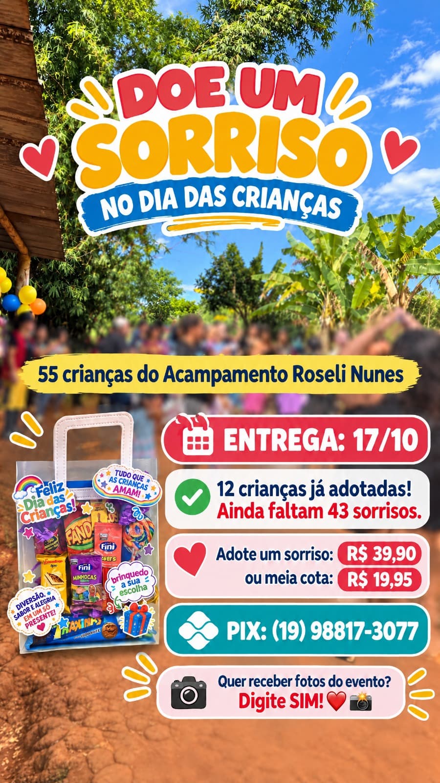 Doe um Sorriso